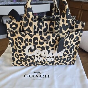 Cargo Tote Bag With Leopard Print